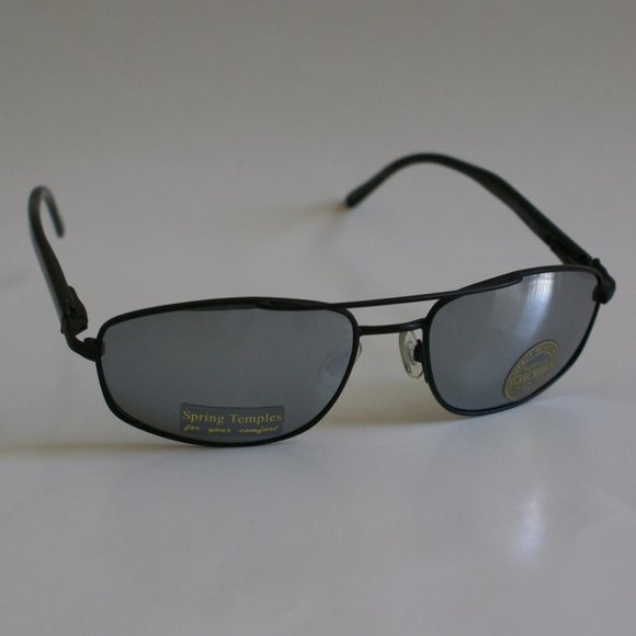 NWT TrueVintage Classic double bridge navigator style w/silver mirror sunglasses - Picture 7 of 9